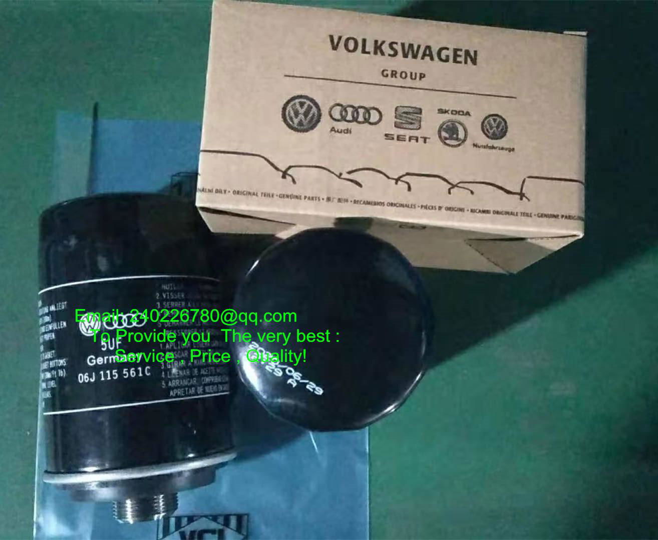 FOR VOLKSWAGEN Oil Filter 06J115561C and 06J115561B and 03C115562A 06J115403C    2