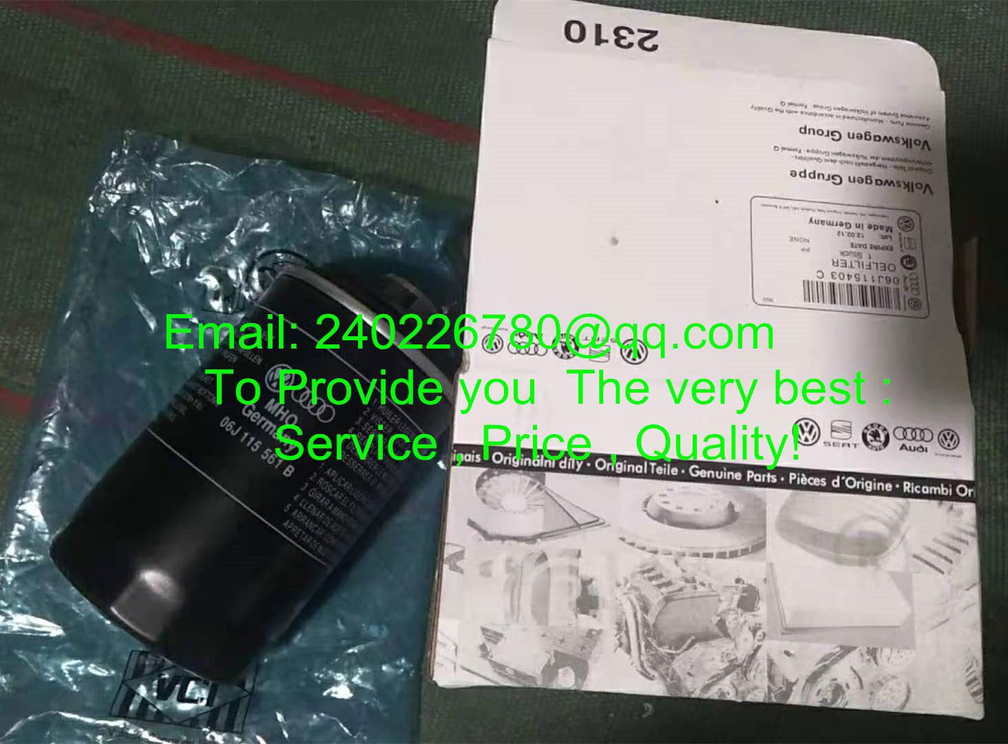 FOR VOLKSWAGEN Oil Filter 06J115561C and 06J115561B and 03C115562A 06J115403C    4