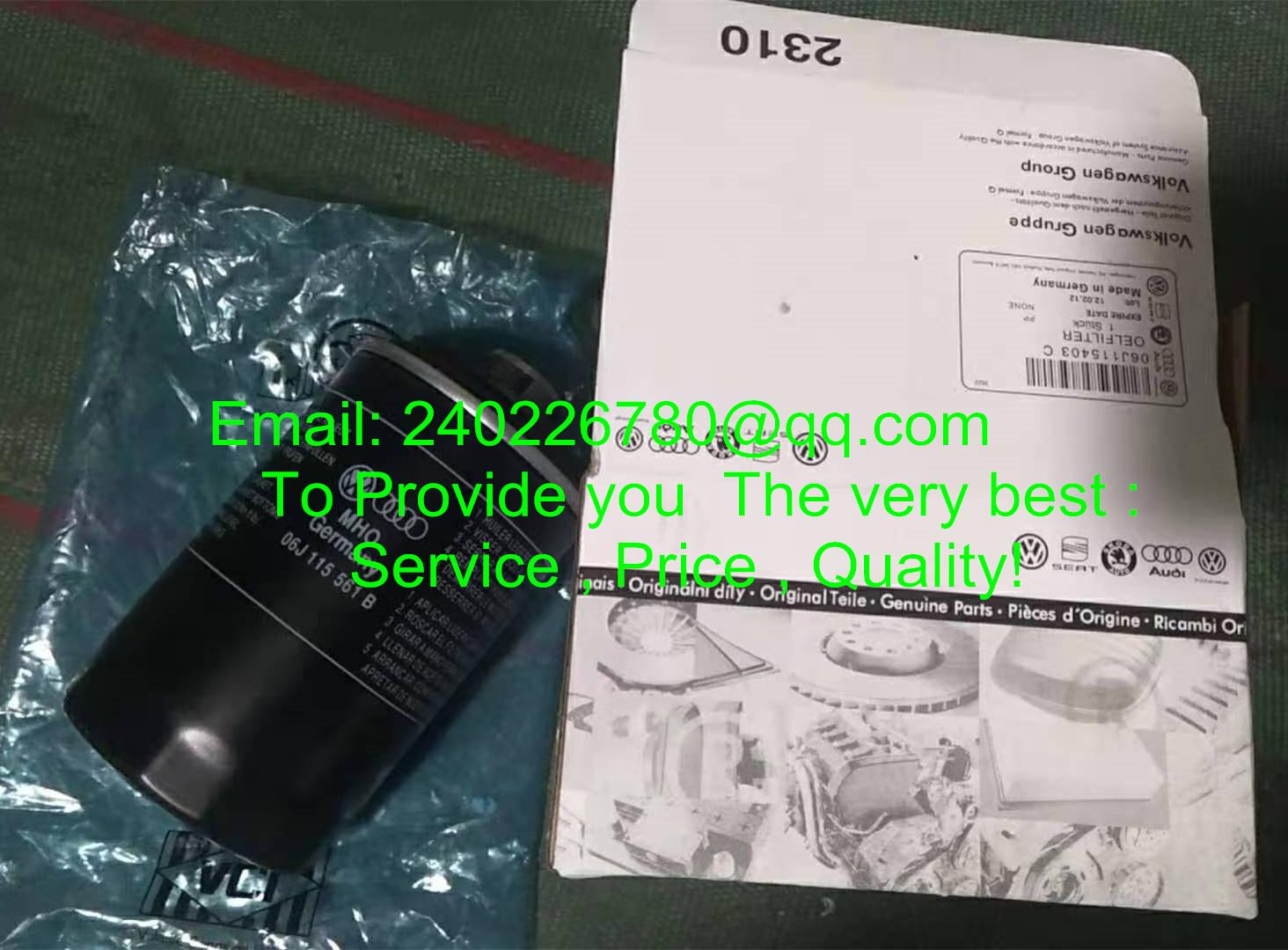 FOR VOLKSWAGEN Oil Filter 06J115561C and 06J115561B and 03C115562A 06J115403C   