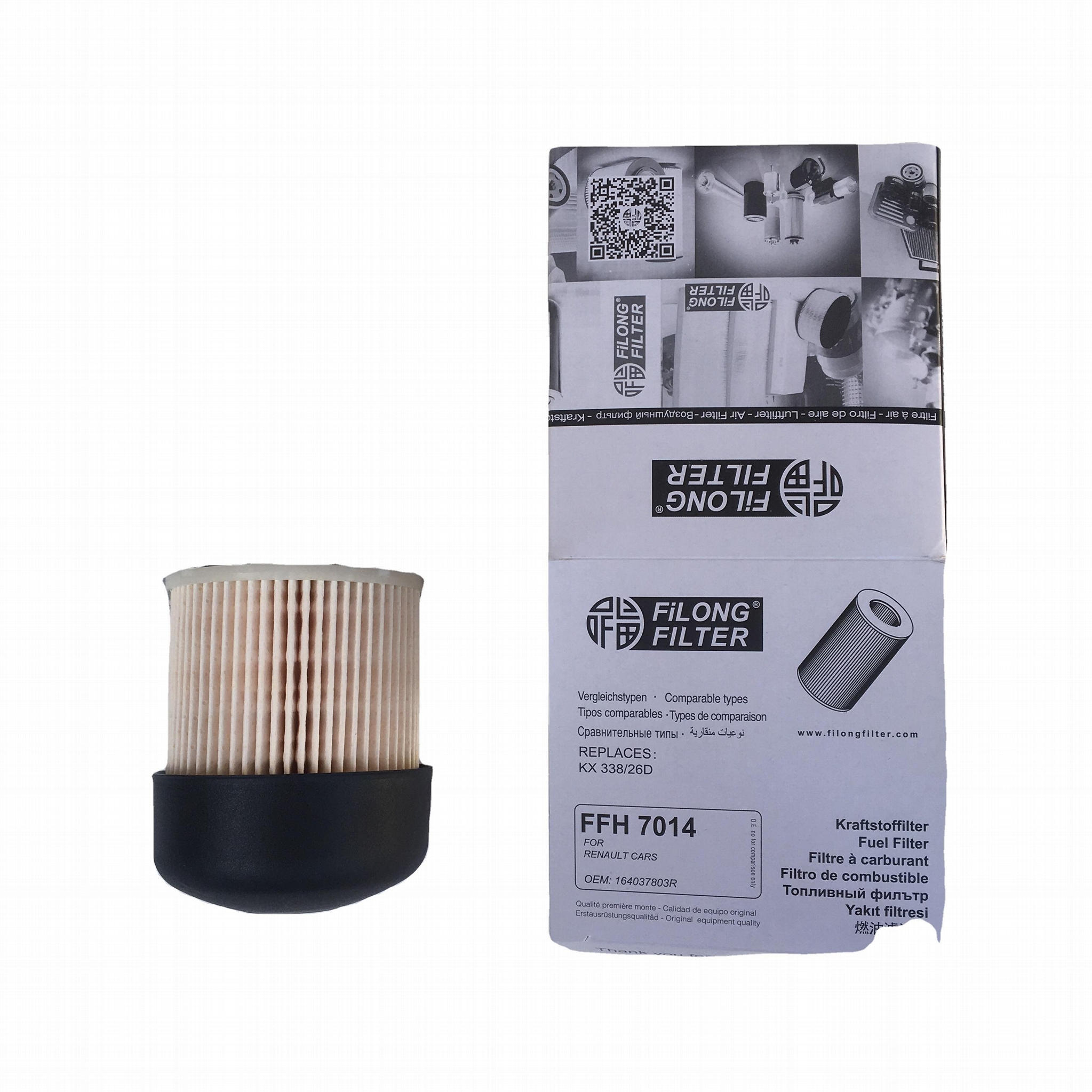 FILONG Manufactory for Renault Fuel Filter 164037803R    KX338/26   FN1472 FILONG Filter  FFH-7014  