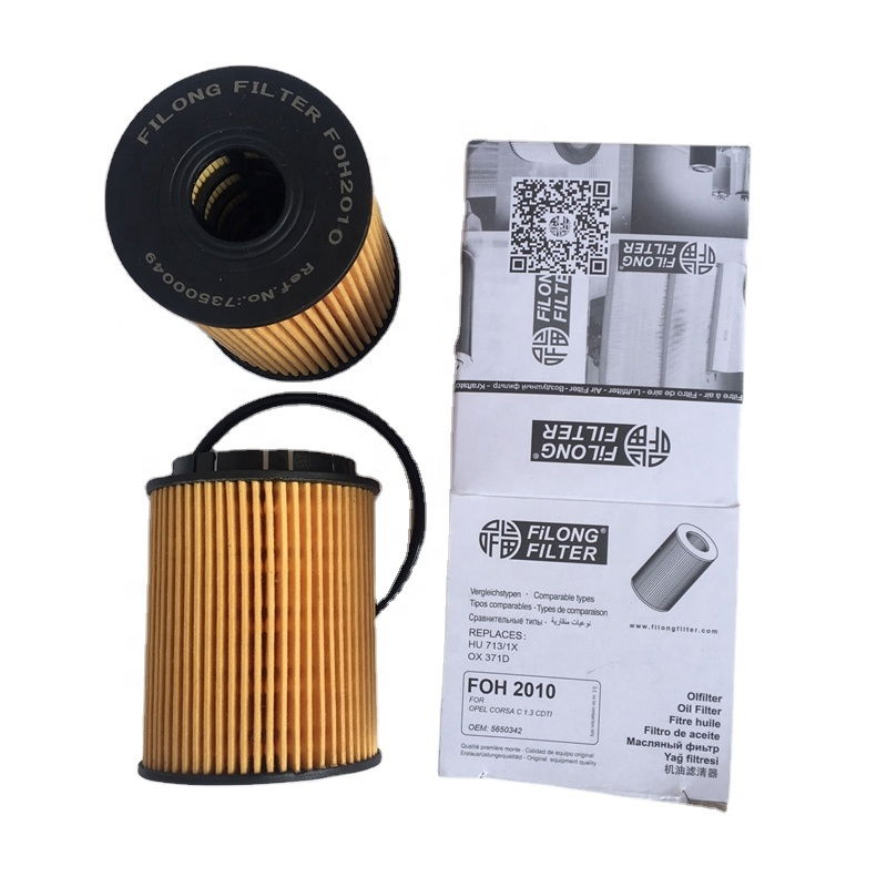 FILONG Manufactory FILONG Oil Filters 73500049 5650342 HU713/1X OX371D E60HD110 CH9713ECO  FILONG FOH-2010 For FIAT