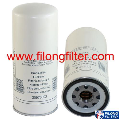 FILONG Fuel Filter Manufacturers in China VOLVO Fuel Filter 20976003 20405160 	20815011,FORD	A830X9601BAA MACK	2097 6005 MACK	205 39582 MAN	51 12503 0053 MAN	51.12503.0053 MAN	51125030053 MERCEDES-BENZ	0010948304 RENAULT TRUCKS	74 20 976 001 RENAULT TRUCKS	74 20 541 381 RENAULT TRUCKS	74 85 116 634 VOLVO	20405160 VOLVO	20815011 VOLVO	20976003 VOLVO	20430751 VOLVO	2097 6003,  A.L. FILTER	ALG 2075 A.L. FILTER	ALG-2075 ALCO FILTER	SP-1270 ASAS	SP 928 M BOSCH	F 026 402 017 BOSCH	1 457 434 446 CLEAN FILTERS	DN 1956 COOPERS	FSM 4261