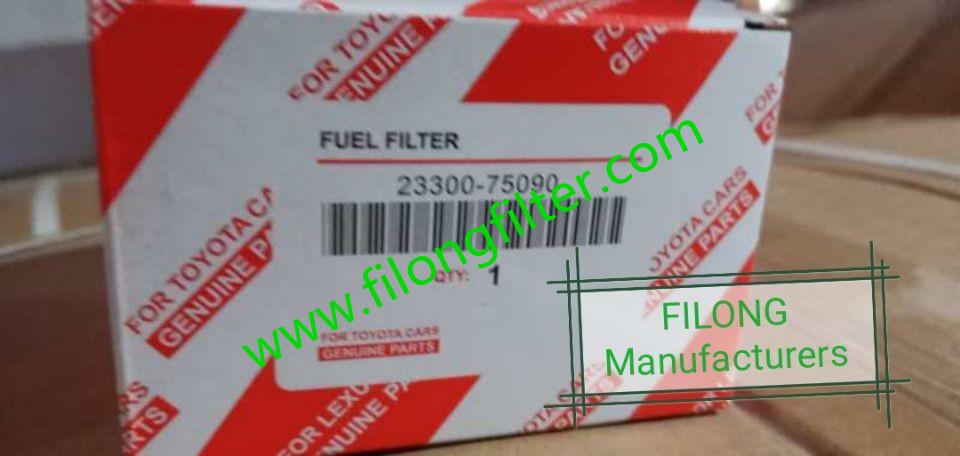 FILONG Manufactory  For TOYOTA Feul filter 23300-38010 23300-34100 2300-75090 ,23300-75020