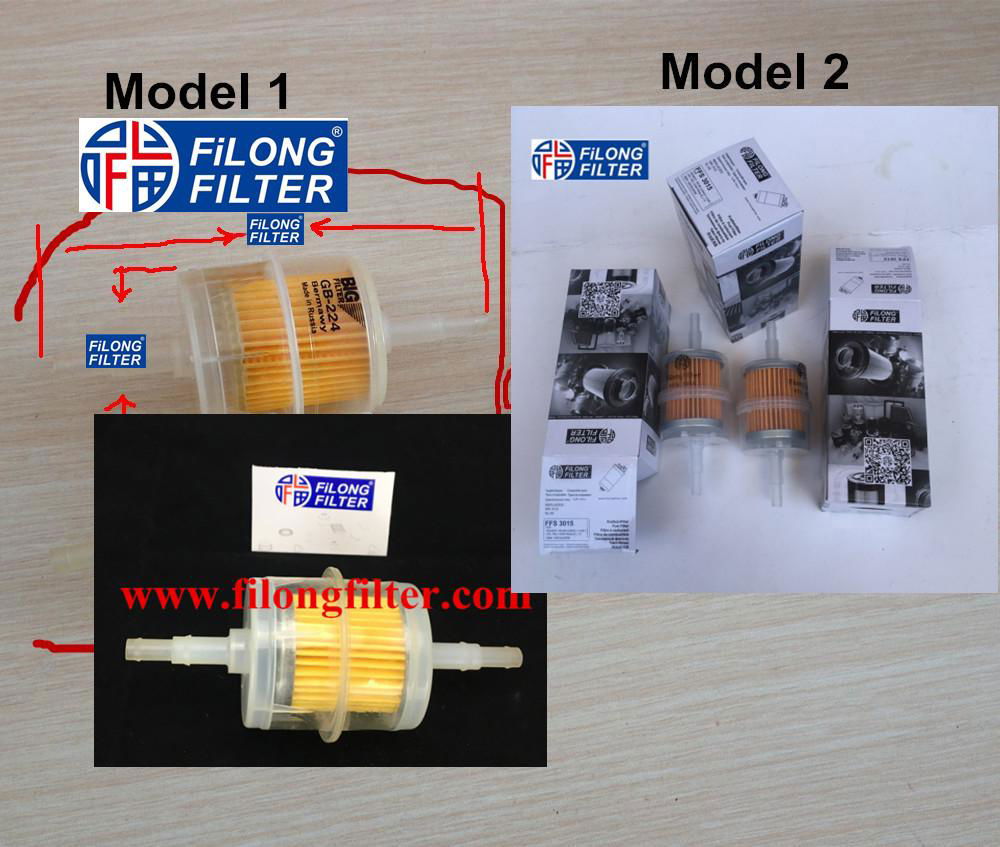 FILONG manufacturer Plastic Fuel Filter GB 224 FFS-3015A GB224 GB-224 BIG FILTER 2
