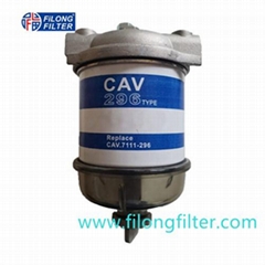Engine fuel water separator filter ,Filter Assembly P556245 CAV296  7111-296