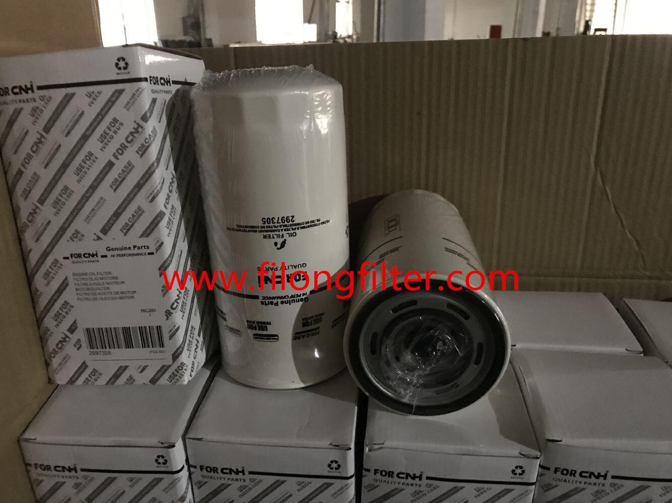 FILONG Manufactory For CNH New HOLLAND & IVECO Oil filter 	1907581, 2997305, 98432653, 1902102, 1907584, 4787733, 1903629, 1930542, 61315398, 1903715, 1930906, 61315399 4787733,1931048,1930542,1930906  WP1169,LF3594 OP592/1 	PH5103 H220WN  SK814