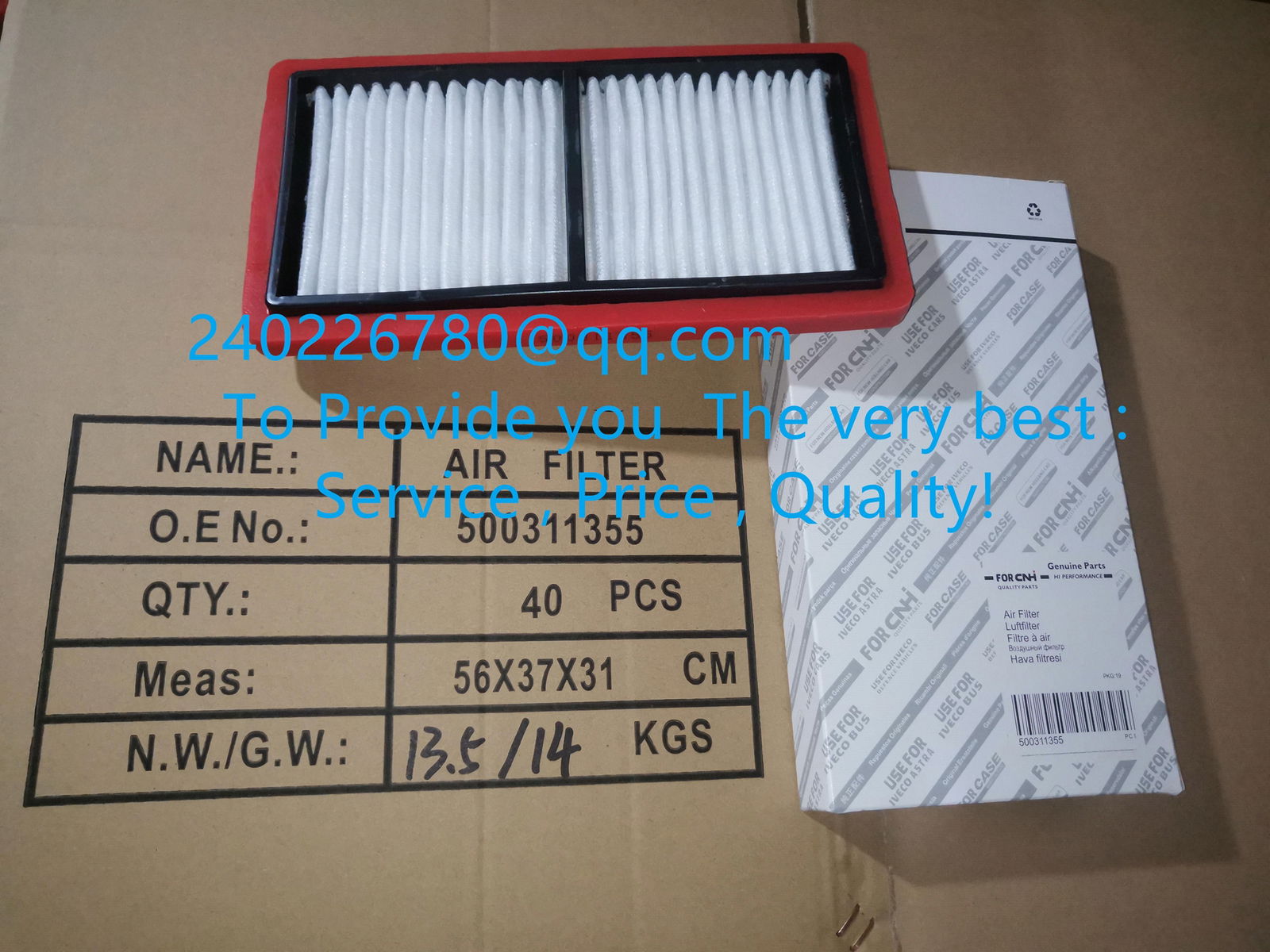  500311355 500357810 5001857215 504209107 500383040  for IVECO AIR FILTER 5