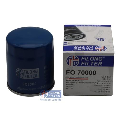 FOR HYUNDAI / KIA OIL FILTER  26300-02751, 26300-02750,W610/3 ,26300-02752