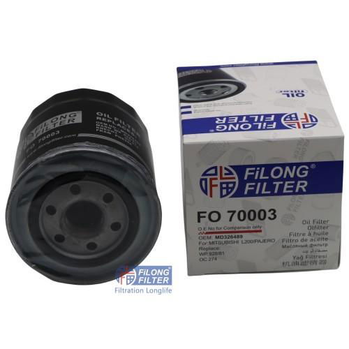  USE FOR MITSUBISHI Pajero Oil Filter FO-70003A MD069782  WP928/81 OC274 1230A045 2630042000 2630042010 2630042020 1230A045 1230A045C 1230A114 MD184086  MD326489 MZ690071 OP587 PH6355 H209W LS740A SK803 S1001DR