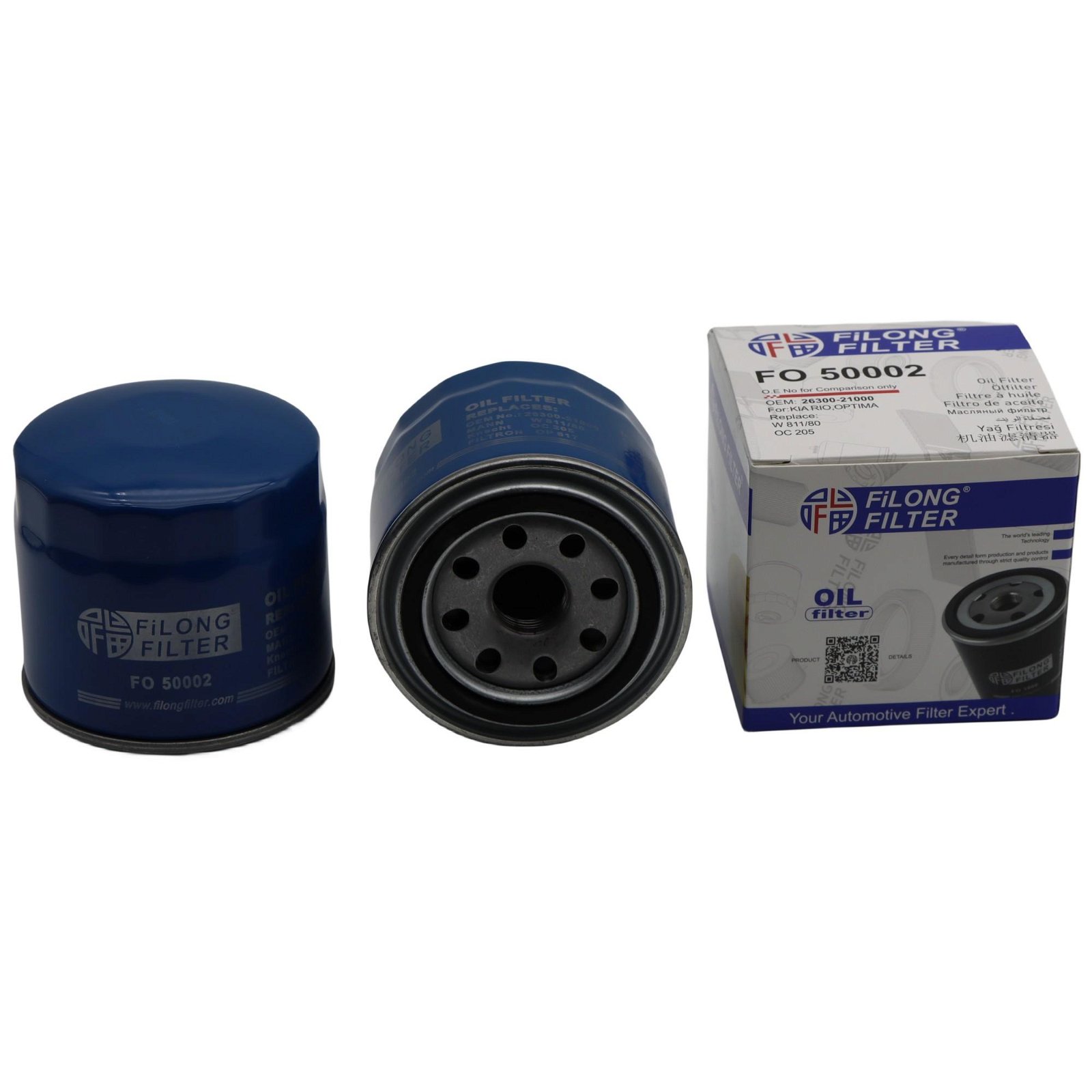 USE for KIA Cerato Sportage CARS oil filter 26300-21000 For Korean cars W811/80 