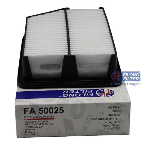 USE FOR HYUNDAI TUCSON and KIA SPORTAGE CARS Air filter 28113-2S000 28113-3Z100  OEM Number: HYUNDAI 28113-2S000, 281132S000, 28113-A0100  KIA 28113-2S000  JAC 1109130U1510  Reference Number: ALCO FILTER MD8508  BOSCH F026400228  CLEAN FILTER MA3193  COMLINE EAF780  CoopersFiaam PA7698  FILTRON AP107/8  FILONG FA50025  FRAM CA10889  HENGST FILTER E1088L  KNECHT/MAHLE LX2869  MANN-FILTER C26013  MECAFILTER ELP9364  MULLER FILTER PA3532  PURFLUX A1452  SCT Germany SB2291  WIX FILTERS WA9710 