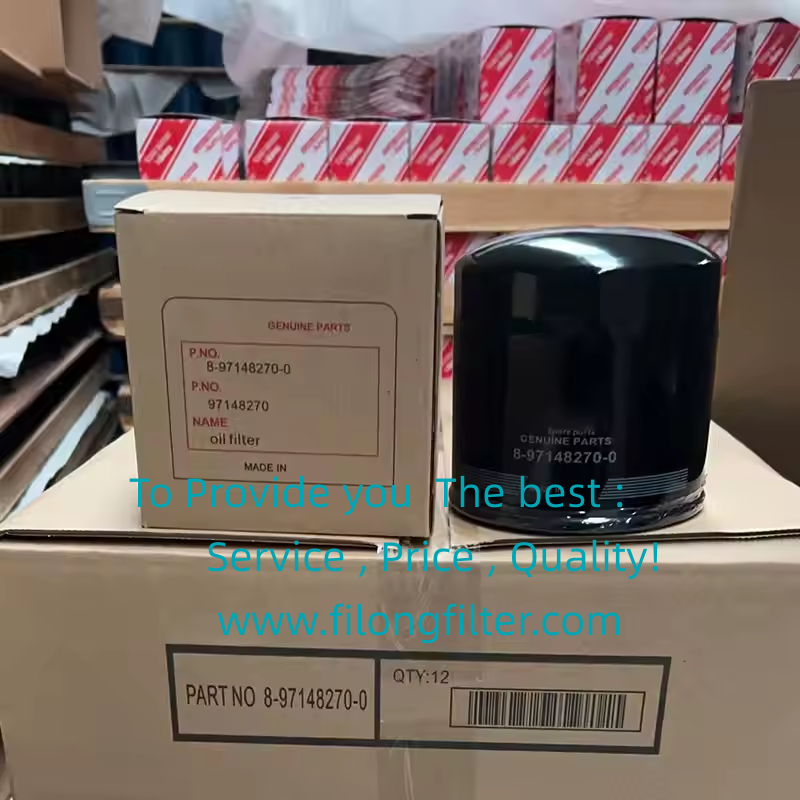 Wholesale China Made Excellent Quality 4HK1 4HF1 8-97148270-0 8-97136-470-0 8-97247514-0 Oil Filter for ISUZU NPR TFR, OEM Number: ISUZU	8-97096777-0, 8-97096-777-0, 8-97148270-0, 8-97148-270-0, 8-97371334-0, 5873104881, 5876100130, 5876100310, 8943381810, 8943381811, 8970697770, 8970967770, 8971364700, 8971482700, 8971482701, 8973713340, 97096777, 97148270 NISSAN	16546-T9300,16546-0T007, 1520889TA1 Reference Number: ALCO	SP-1069, SP1069, SP1060 BALDWIN FILTERS	BD7159, BD7169 BLUE PRINT	ADZ92114, ADZ92123 CHAMPION	A275 DENCKERMANN	A210600 DONALDSON	P502046 FIL FILTER	ZP3072 FILTRON	OP636/3 FILONG	FO300 FLEETGUARD	LF3854 HIFI FILTER	T6747 JAPANPARTS	FO-915S JS ASAKASHI	C518J MANN FILTER	WP1240 MFILTER	TF23 MISFAT	Z600 ORTURBO	WM128125 PUROLATOR	L35495 SCT Germany	SK815 SOFIMA	S3577R VIC	C518 WIX	57521 