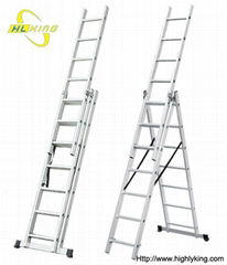  Aluminium folded Combination ladder (HE-307) 