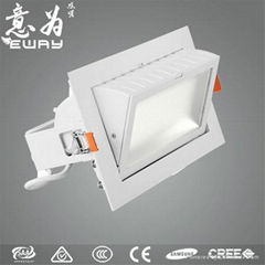 Private Mould 40W led rectangular downlight/Samsung chips plus Tridonic driver