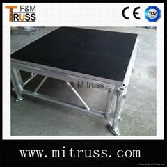 Aluminum assemble stage truss stage