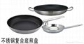 stainless steel  frying pan non-stick