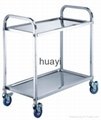 Stainless Steel Three-layers Dining Cart(square tube)