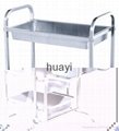 Stainless Steel Three-layers Dining Cart(square tube) 2