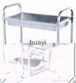 Stainless Steel Three-layers Dining Cart(square tube)