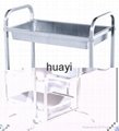 Stainless Steel Three-layers Dining Cart(square tube) 3