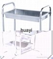 Stainless Steel Three-layers Dining Cart(square tube) 5