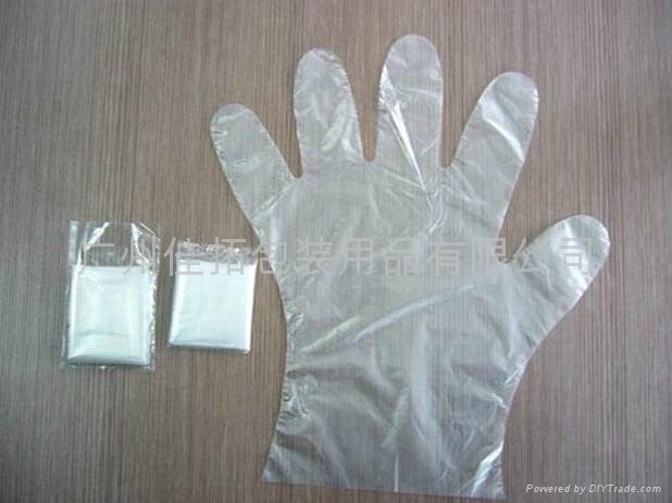 disposable polythene glove