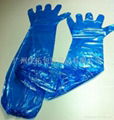 PE SHOULDER LENTH GLOVES WITH ELASTIC