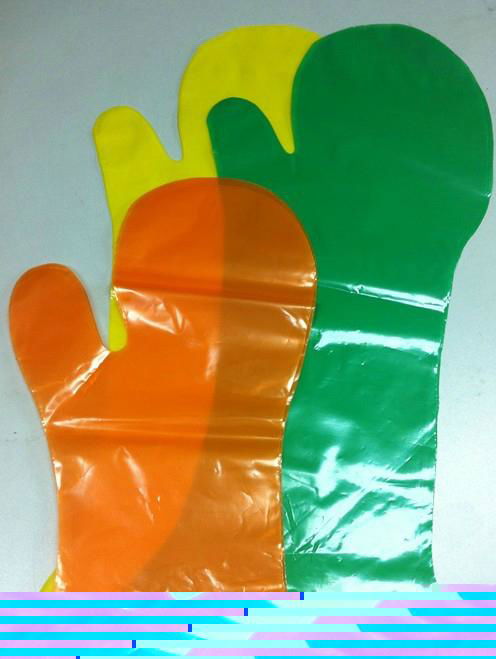 Disposable mitt gloves