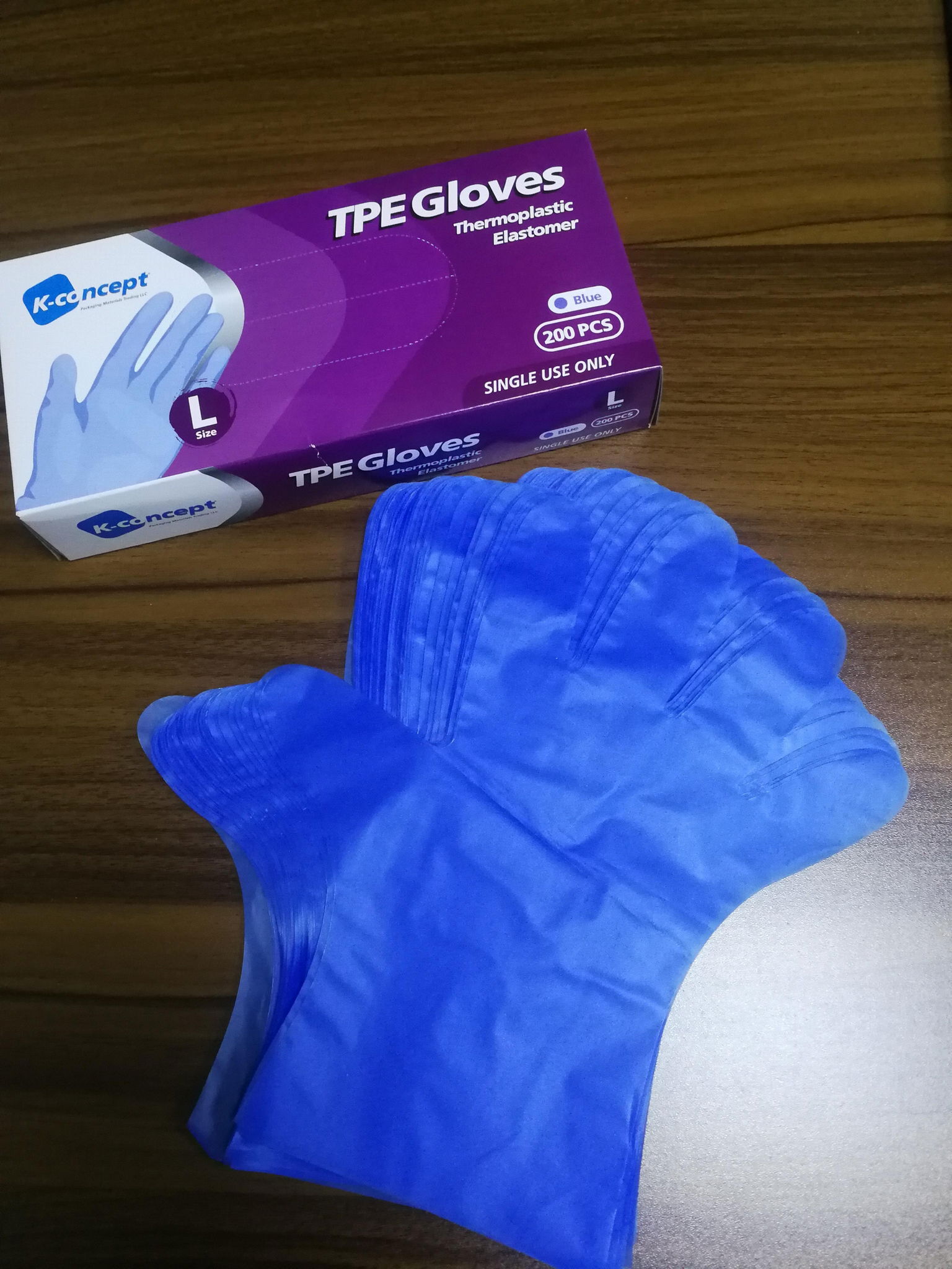 TPE gloves/ Elastic hybrid gloves for food preparing 3