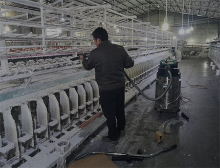 紡織制衣廠專用棉絮毛絨線頭工業吸塵器 3