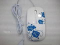 Ergonomic Design Water Printing 3D Optical Wired Mouse