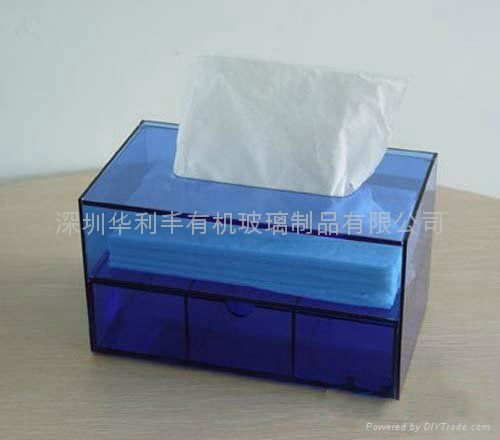 亞克力透明紙巾盒 4