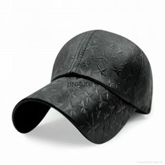 Winter warm Women high quality seven colors PU cap