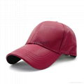 Winter warm Women high quality seven colors PU cap  3