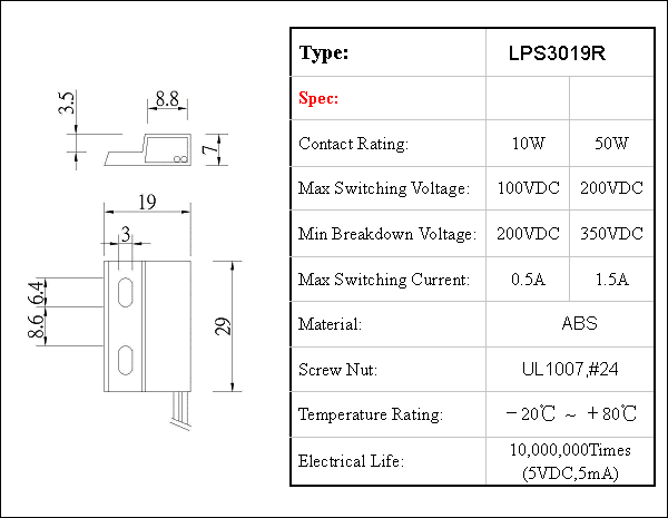 接近开关PS-3019 5