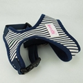 Fashion stripe design soft Nylon Puppy Comfort Harness 6