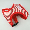 Fashion stripe design soft Nylon Puppy Comfort Harness