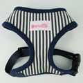 Fashion stripe design soft Nylon Puppy Comfort Harness 5