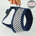 Fashion stripe design soft Nylon Puppy Comfort Harness