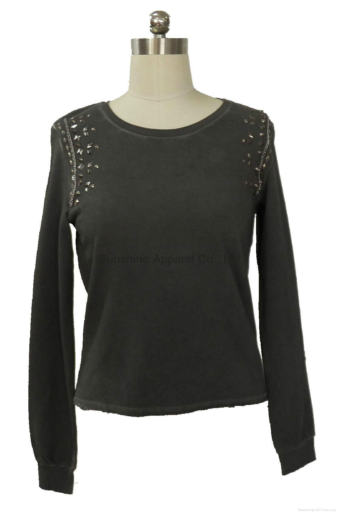 China rhinestone sweater