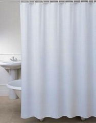 Plain White Shower Curtain