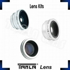 3 in 1 Lens Kits fisheye+wide angle+2X