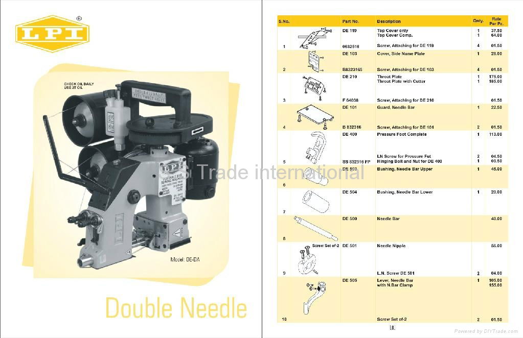 JUTE BAG SEWING MACHINE AND  PARTS 5