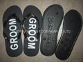 Just married flip flops(wedding flip