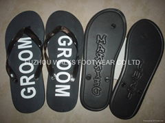 Just married flip flops(wedding flip flops)