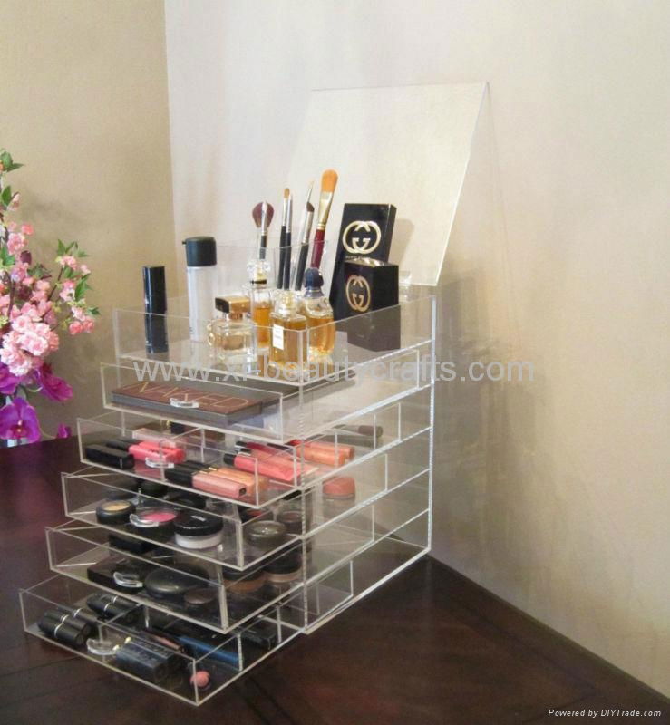 Clear Cosmetic Organizer PLastic Acrylic Cosmetic Organizer 