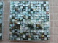 Mesh 20x20mm/300x300mm Blacklip Seashell MOP Mosaic Tile, Butt-joint gap format 1