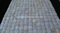 3D White MOP Mosaic tile 20x20mm/300x300mm, butt-joint gap format