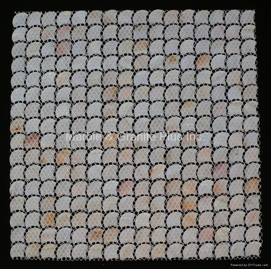 Mesh Peacock White MOP mosaic tiles 2