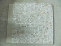 Mesh Peacock White MOP mosaic tiles